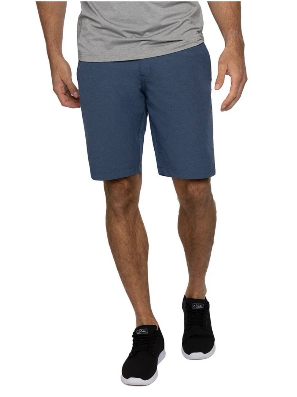 Travis Mathew Men's Beck Flat Front Shorts - Navy Blue Size 30